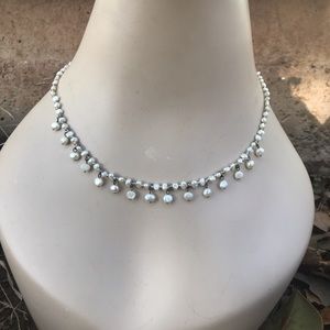 Authentic pearl 925 silver necklace